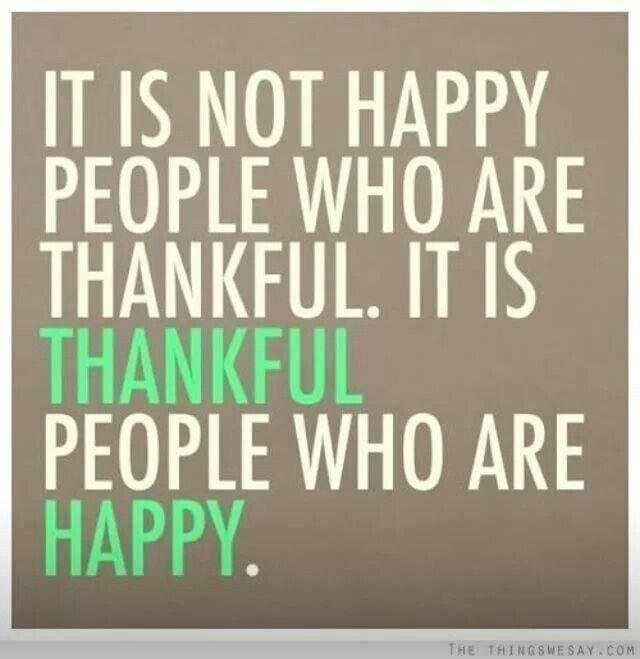 Be Thankful 365 Days, NOT Just 30....
