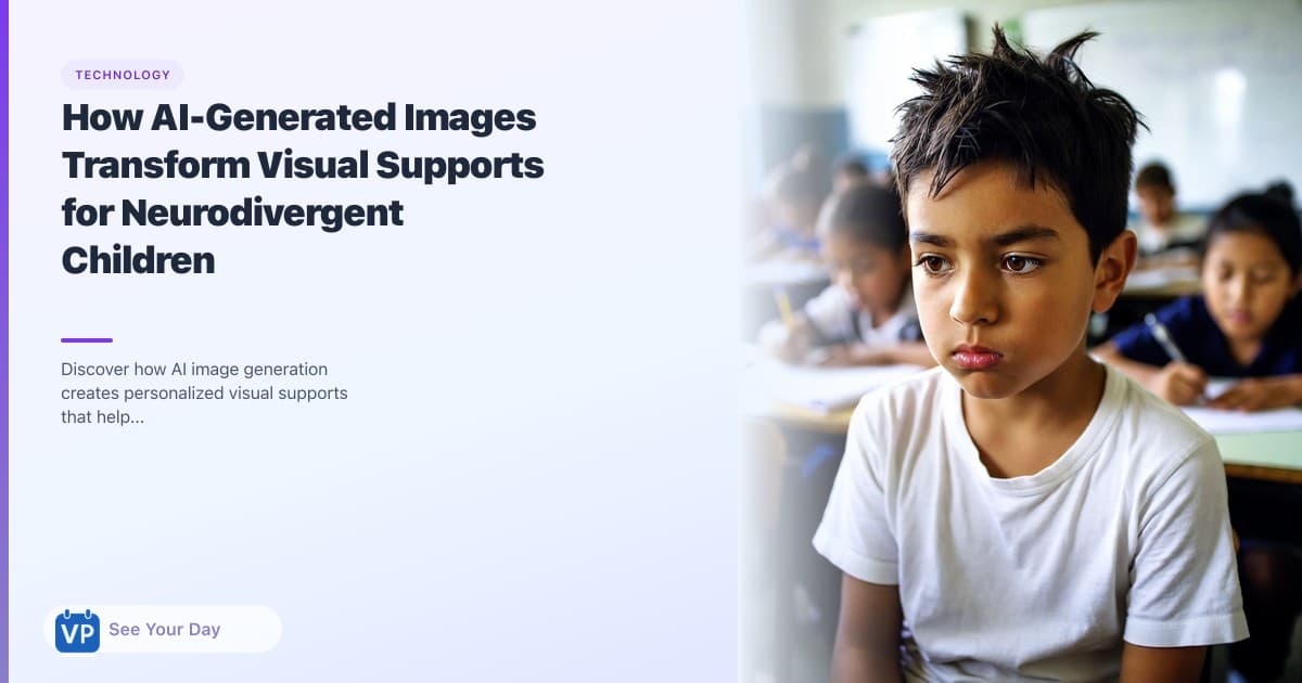 How AI-Generated Images Transform Visual Supports for Neurodivergent Children