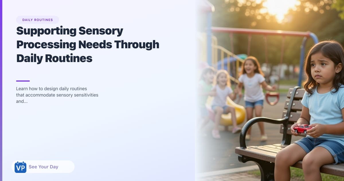 Supporting Sensory Processing Needs Through Daily Routines