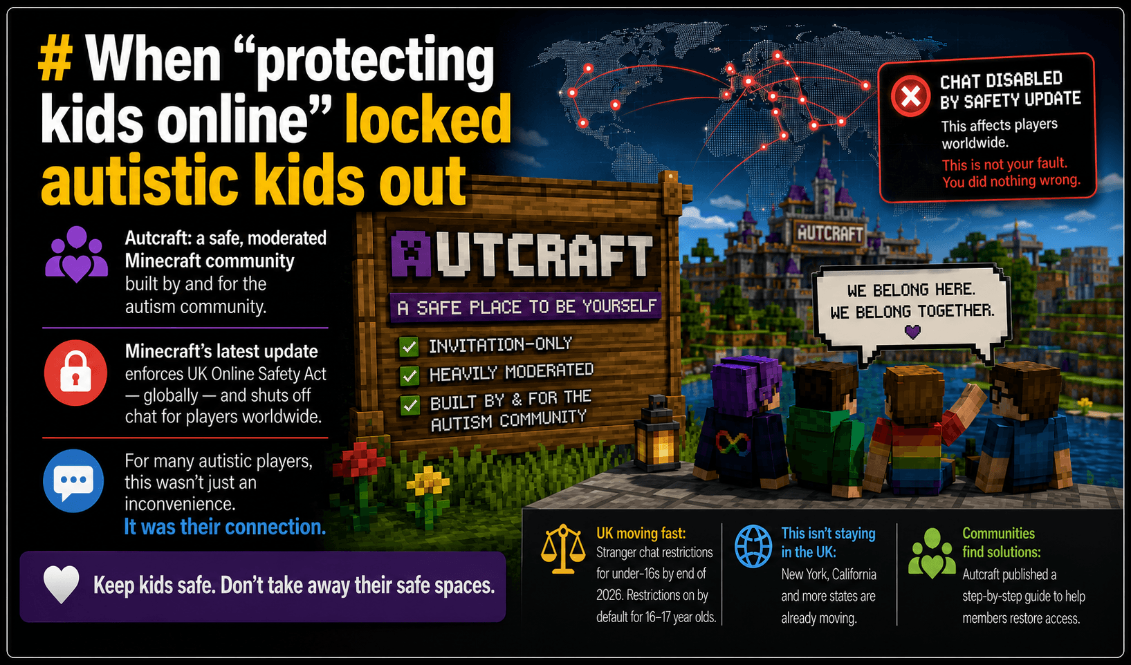 When "protecting kids online" locked autistic kids out