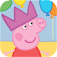 Peppa Pig enters the house