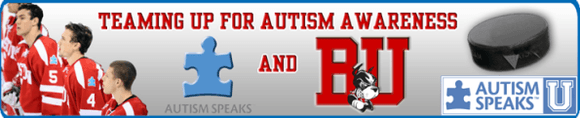 Boston University’s Men's Hockey Team Raises Autism Awareness