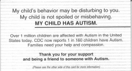The Autism Card