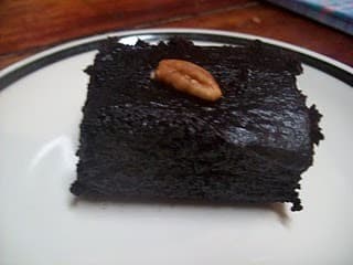 GFCF Egg-free Pecan Brownie Cake