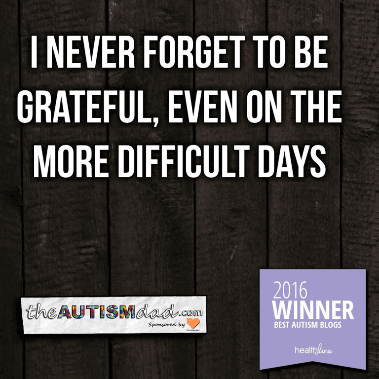 There is never a time when I’m not grateful for my kids with #Autism