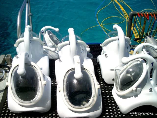 Sea-trekking in the Cayman Islands