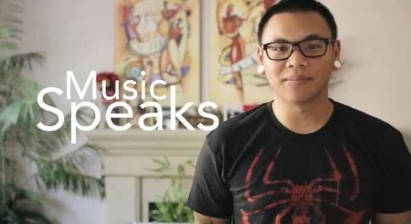Speaking with @AJRafael about #MusicSpeaks