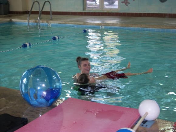 He Swims!