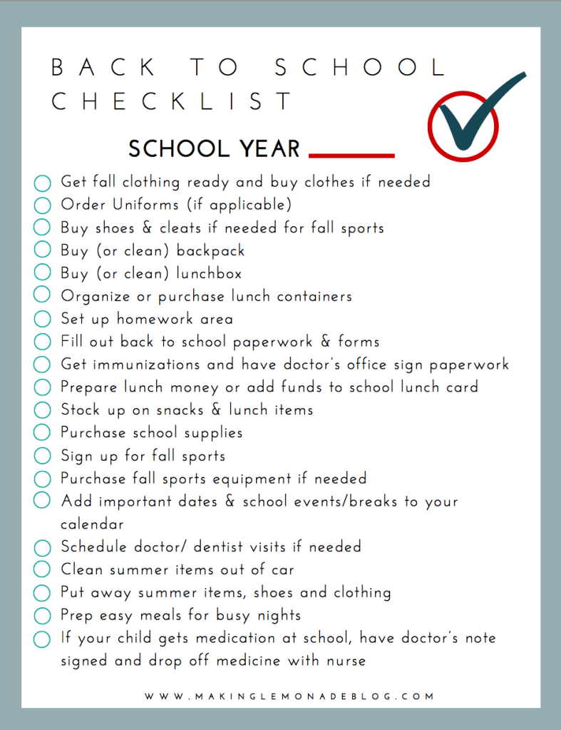 Back to School Shopping