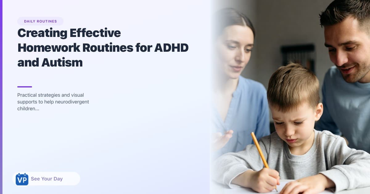 Creating Effective Homework Routines for ADHD and Autism