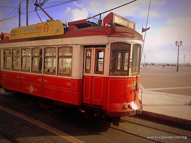 Taking Kids with Autism to Lisbon Portugal tram Taking Kids with Autism to Lisbon Portugal tram