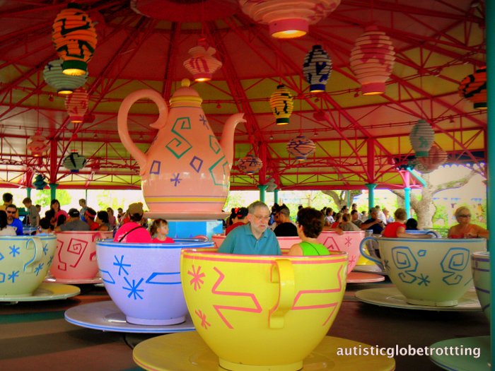 Fourteen Tips For Preventing Sensory Meltdowns at Disney World teacups Fourteen Tips For Preventing Sensory Meltdowns at Disney World teacups