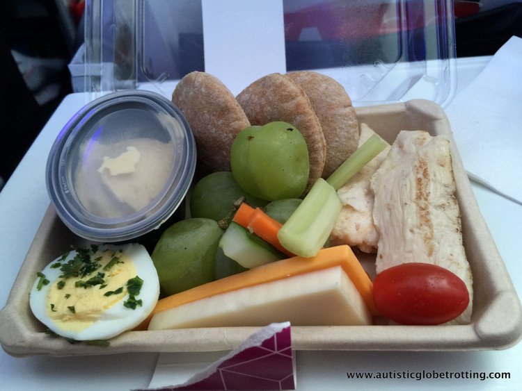 Flying Virgin America with Autism Food