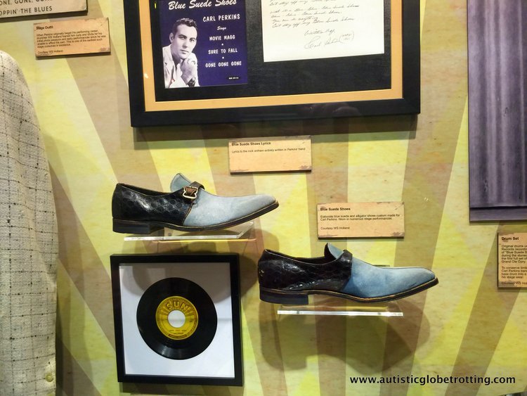 the Johnny Cash Museum shoes