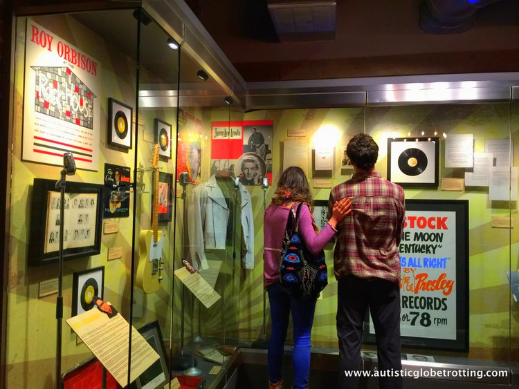 the Johnny Cash Museum display