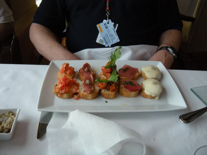 Mariner of the Seas Portofino restaurant appetizers Mariner of the Seas Portofino restaurant appetizers