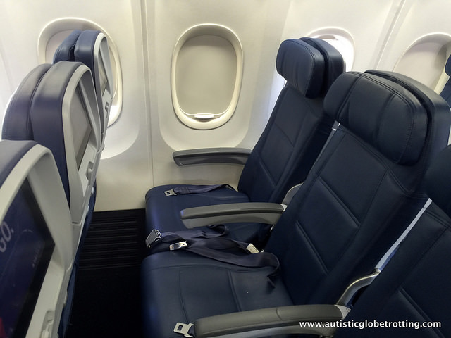 Flying on Delta Airline's Economy 757D Row 25