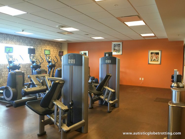 Family Stay at the JW Marriot Downtown LA gym Family Stay at the JW Marriot Downtown LA gym