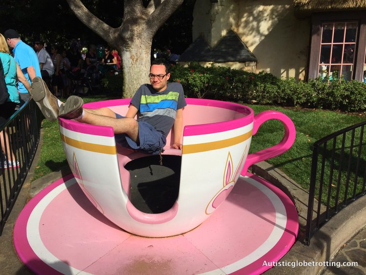 Best Disneyland Spinning Rides for Kids with Autism mad hatter party ride
