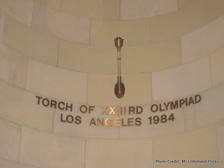LA's olympic torch
