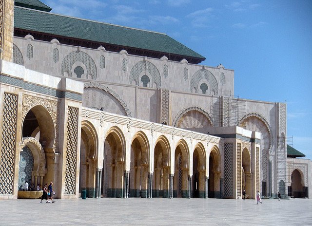 Family Trip to Hassan II Mosque Casablanca street Family Trip to Hassan II Mosque Casablanca street