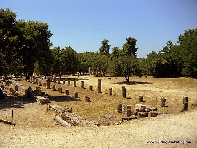 Our Family Day Trip to Olympia Greece field Our Family Day Trip to Olympia Greece field