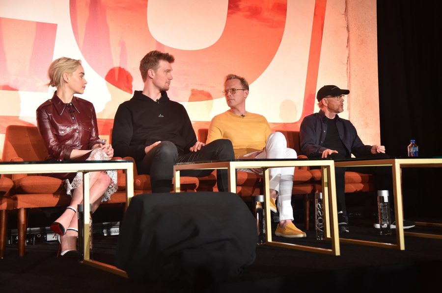 Solo Press Junket:The Resurrection of a Popular Hero emilia, ron and chewie