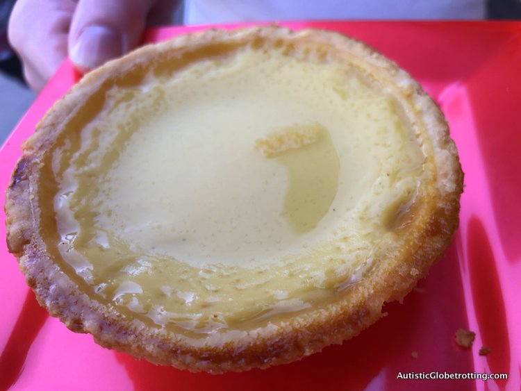 Attending Disneyland's Lunar Year Celebrations with Autism egg tart