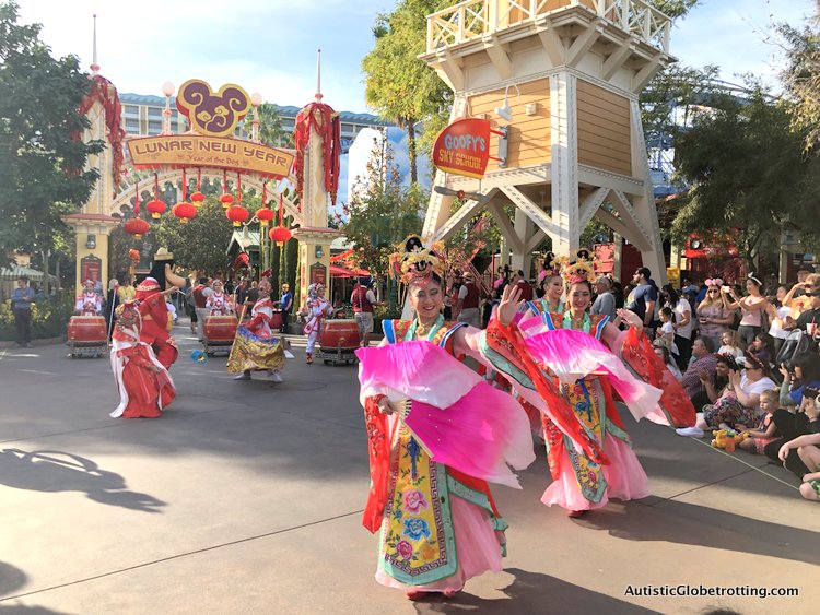 Attending Disneyland's Lunar Year Celebrations with Autism mulan show
