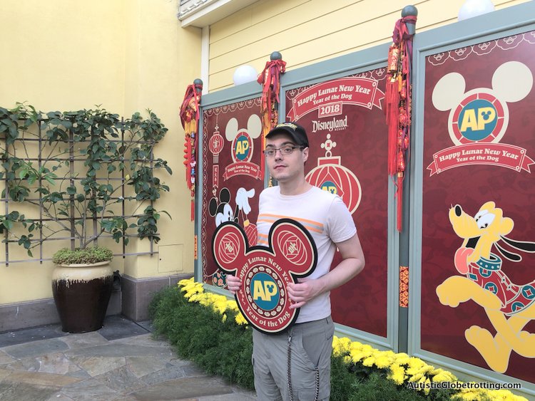 Attending Disneyland's Lunar Year Celebrations with Autism picture opportunity at disneyland
