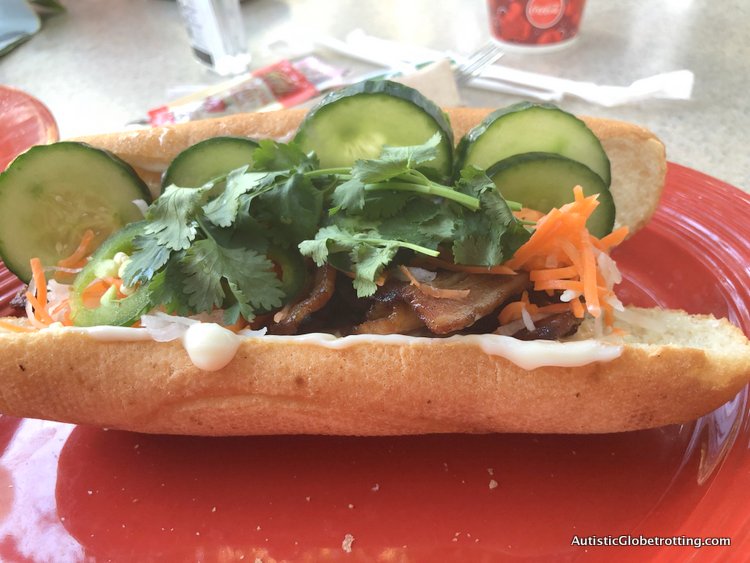 Attending Disneyland's Lunar Year Celebrations with Autism banh sandwich