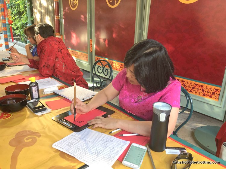 Attending Disneyland's Lunar Year Celebrations with Autism agnes eng at work