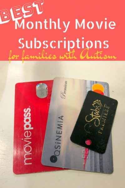 Monthly Movie Subscriptions for Families with Autism pin