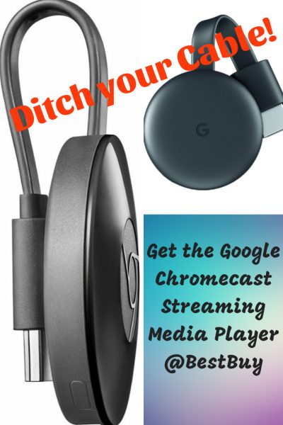 Ditch Your Cable !Get the Google Chromecast Streaming Media Player @BestBuy pin