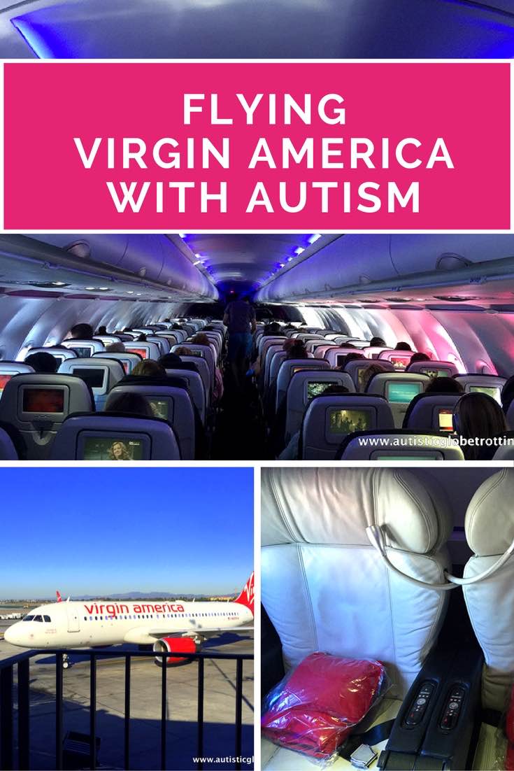 Flying Virgin America with Autism Pin